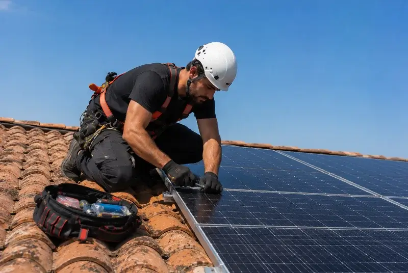 Maintenance et monitoring de panneaux solaires à Saint-Jean-de-Buèges